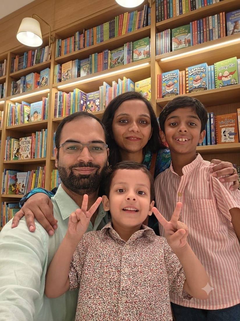 Parent reading with child